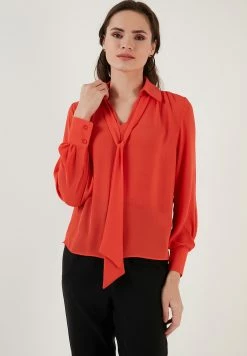 LELA Regular Fit - Blouse - Orange -LELA Winkel 00fe9bb2dcaa489f999cc67e3af712c3