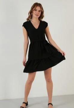 LELA Regular Fit - Jurk - Black -LELA Winkel 042432b931e44b21a2d622c0f41f3577