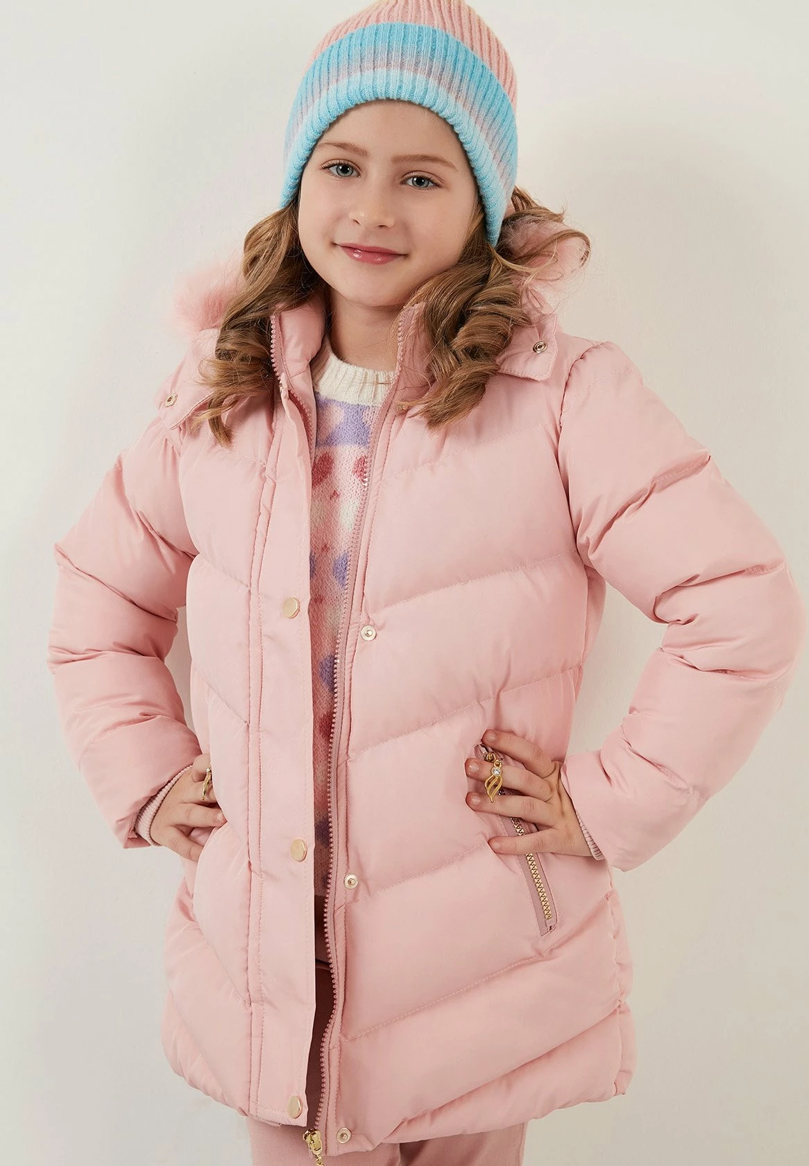 LELA Winterjas - Light Pink 5 LELA Winterjas - Light Pink - Afbeelding 3