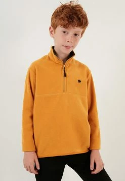 LELA Fleece Trui - Mustard -LELA Winkel 0561cf8626f948eeb5c829ccf0ab50f1