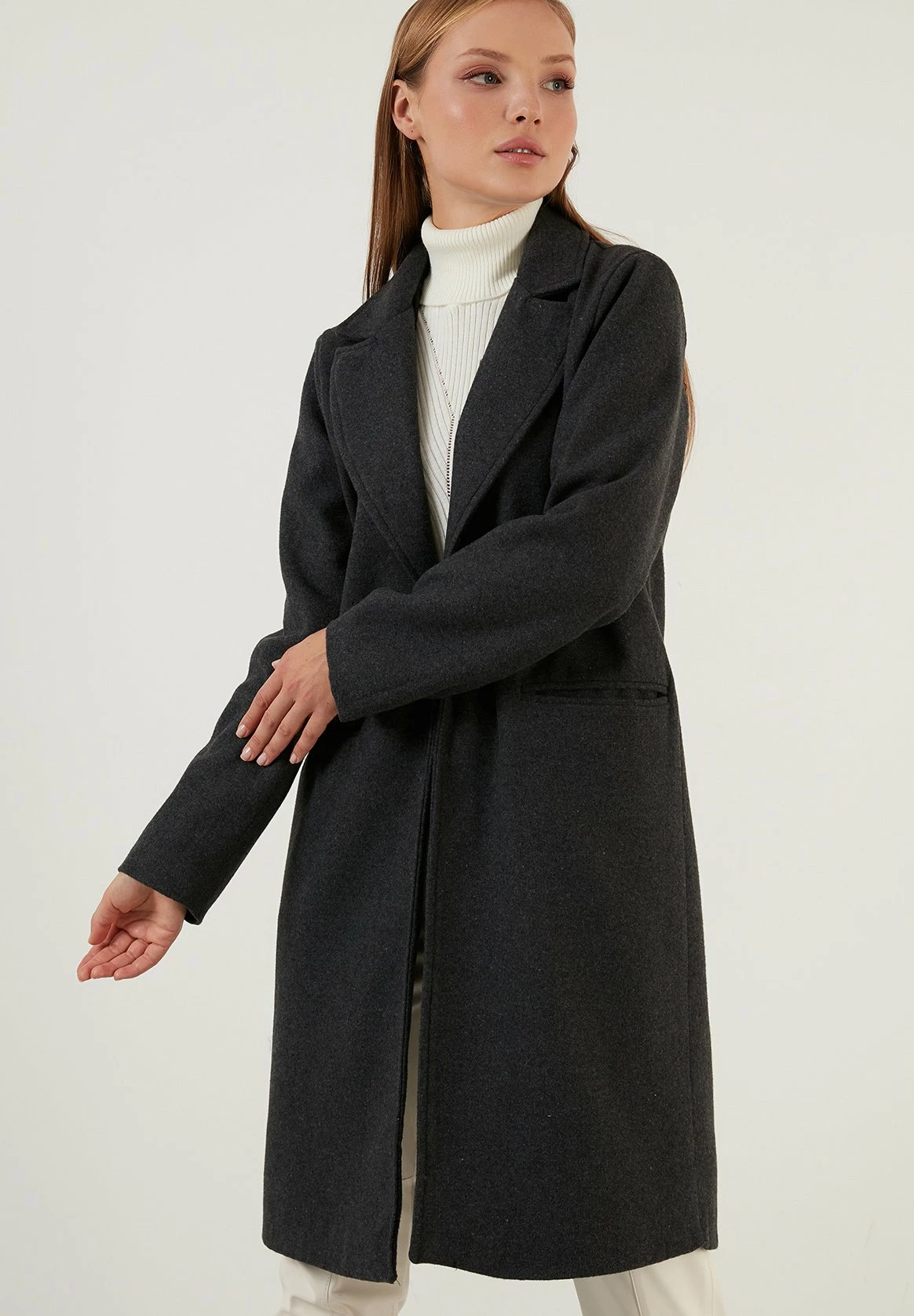 LELA Regular Fit - Mantel - Anthracite 3 LELA Regular Fit - Mantel - Anthracite