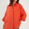 LELA Overhemdblouse - Orange