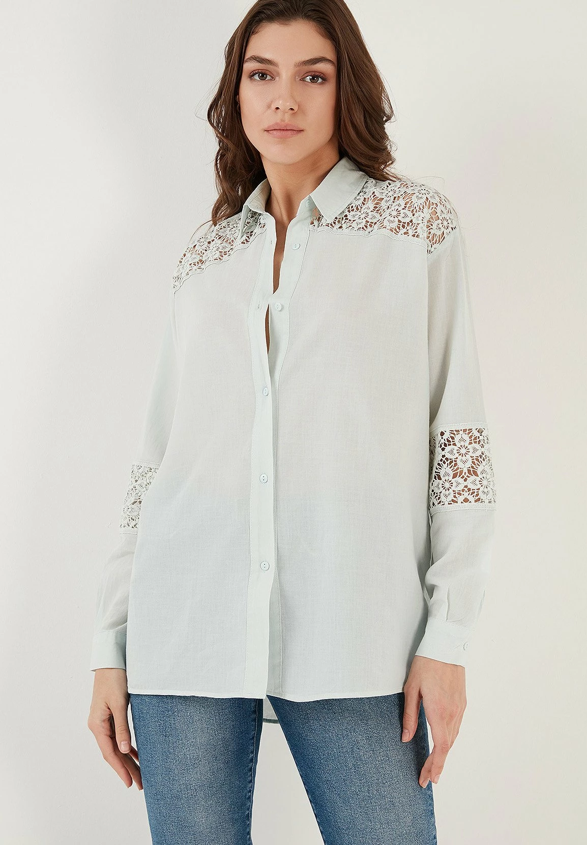 LELA Regular Fit - Overhemdblouse - Mint 6 LELA Regular Fit - Overhemdblouse - Mint - Afbeelding 4