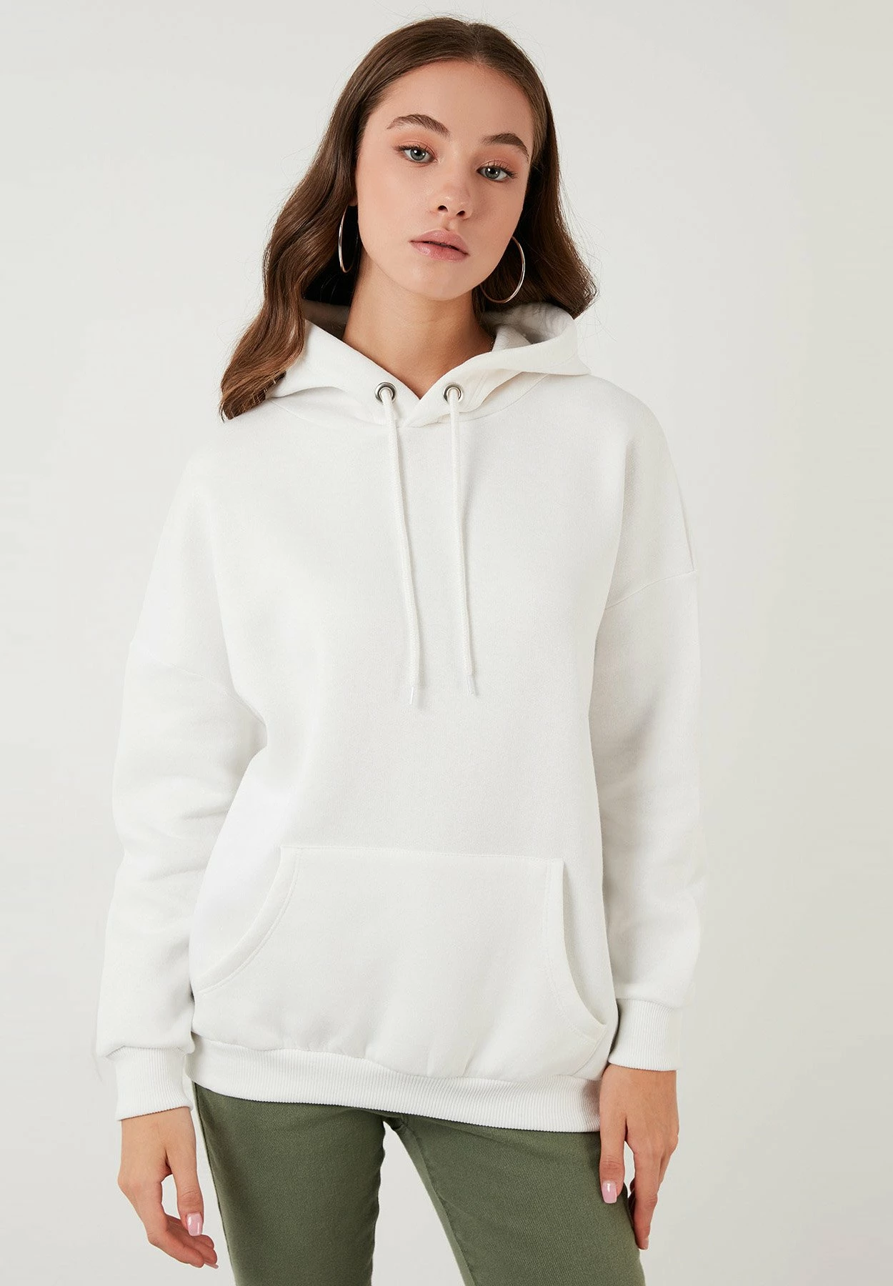 LELA Regular Fit - Hoodie - Ecru 3 LELA Regular Fit - Hoodie - Ecru