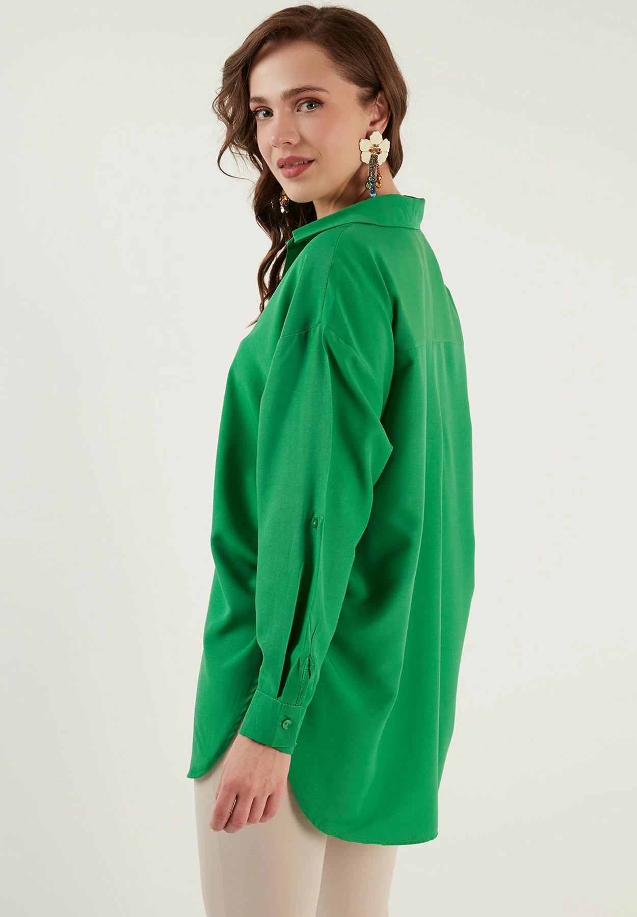 LELA Overhemdblouse - Benetton Color 4 LELA Overhemdblouse - Benetton Color - Afbeelding 2