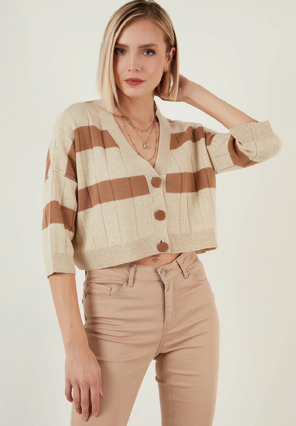 LELA Regular Fit - Vest - Cream 5 LELA Regular Fit - Vest - Cream - Afbeelding 3