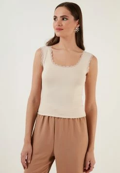 LELA Slim Fit - Top - Stone Colored -LELA Winkel 0ab08f55cf584979ad7fae06d7644bc9