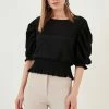 LELA Blouse - Black -LELA Winkel 0af95b8ed1a542d497d648952683ae28