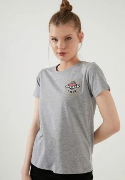 LELA T-Shirt Print - Grey-Melange 10 LELA T-Shirt Print - Grey-Melange -LELA Winkel 0ca93902e3cf413aac5f7a953da7f732