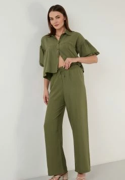 LELA Loose Fit- Broek - Khaki 13 LELA Loose Fit- Broek - Khaki -LELA Winkel 0cd1b3f3ac514c68a4a24664230facbb