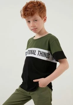 LELA Regular Fit - T-Shirt Print - Khaki -LELA Winkel 0d7d551b898346d18c5ab56feea5be14