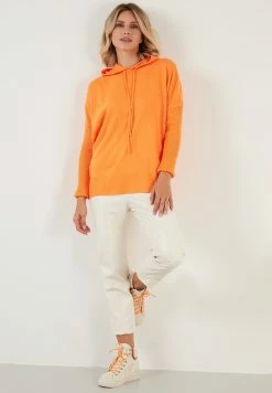 LELA Regular Fit - Hoodie - Orange -LELA Winkel 0db88fdcea414d1ca6de5a91729bbb07