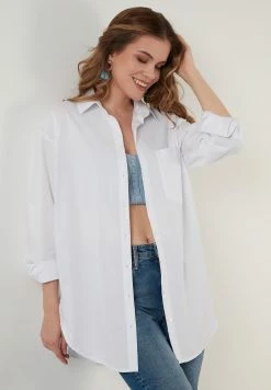 LELA Overhemdblouse - White -LELA Winkel 0e3b64ee998242c29d7f8895bf1035b8