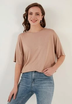 LELA Loose Fit - Blouse - Biscuit -LELA Winkel 0e66bf62052242d3a3872b81f6b78d3b