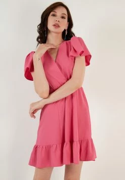 LELA Regular Fit - Jurk - Fuchsia