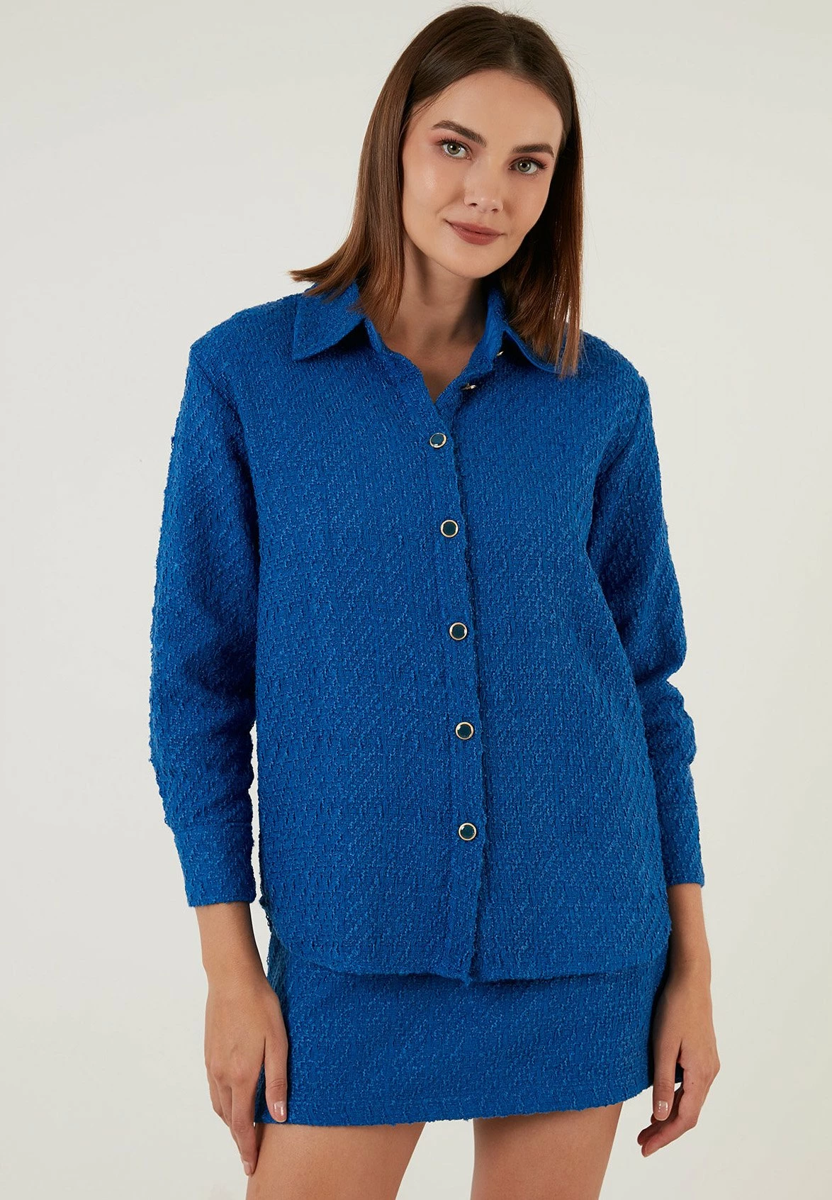 LELA Overhemdblouse - Saxe Blue 7 LELA Overhemdblouse - Saxe Blue - Afbeelding 5