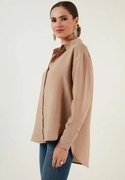 LELA Regular Fit - Overhemdblouse - Mink -LELA Winkel 100c741c955b4032a5591cd1ebd79edd