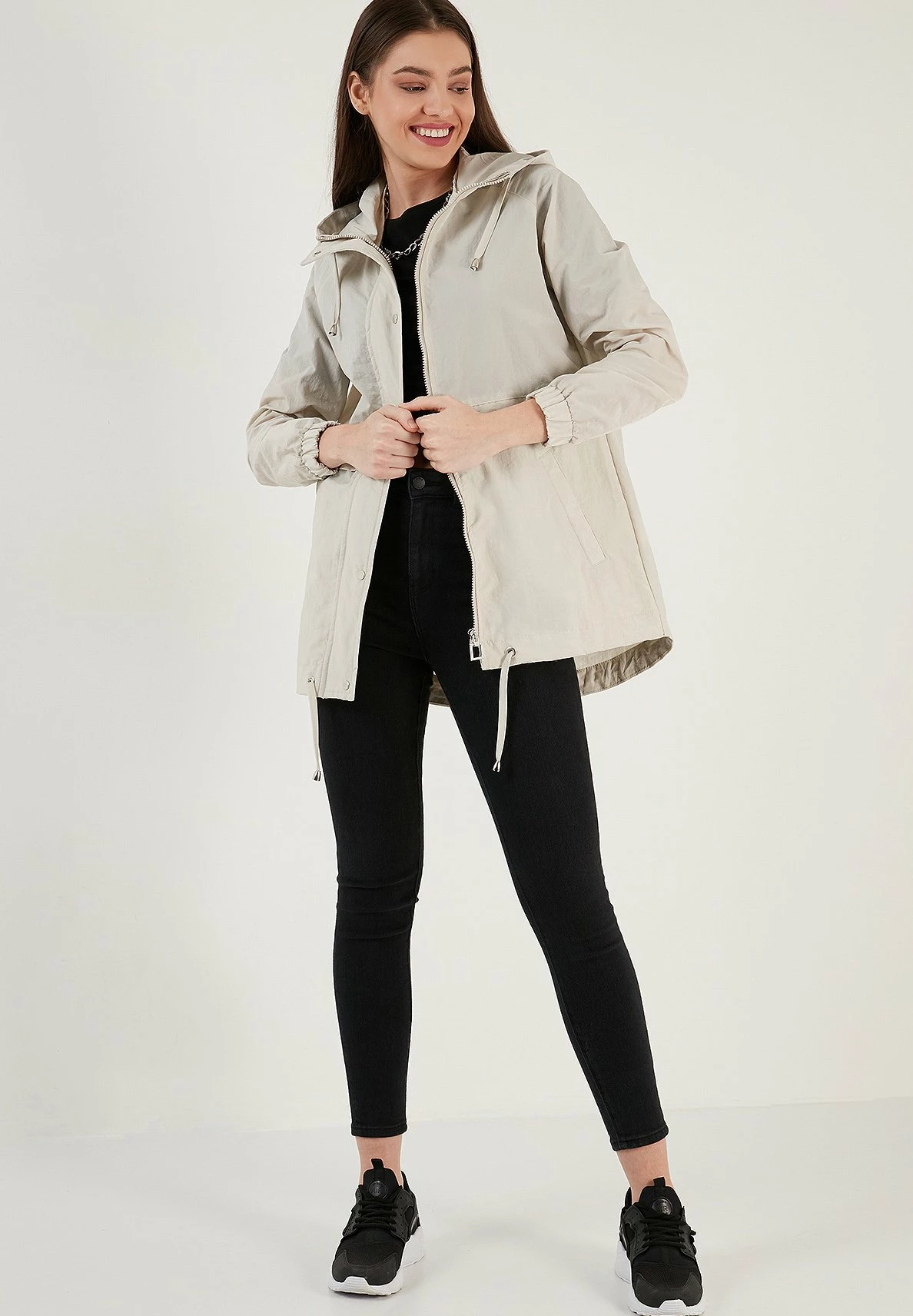 LELA Regular Fit - Parka - Stone 4 LELA Regular Fit - Parka - Stone - Afbeelding 2