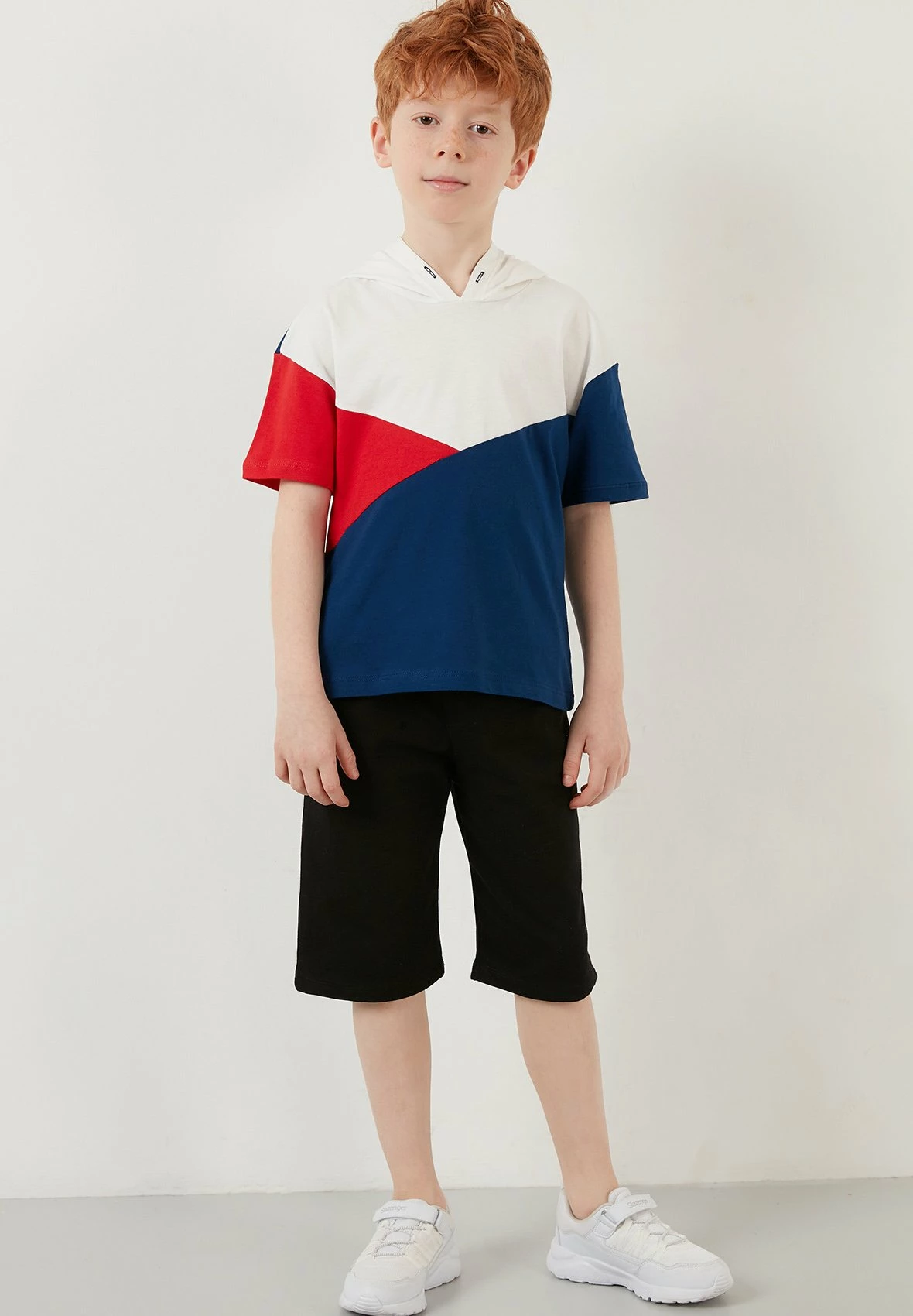 LELA Regular Fit T-Shirt And Shorts - Shorts - Navy Blue 4 LELA Regular Fit T-Shirt And Shorts - Shorts - Navy Blue - Afbeelding 2