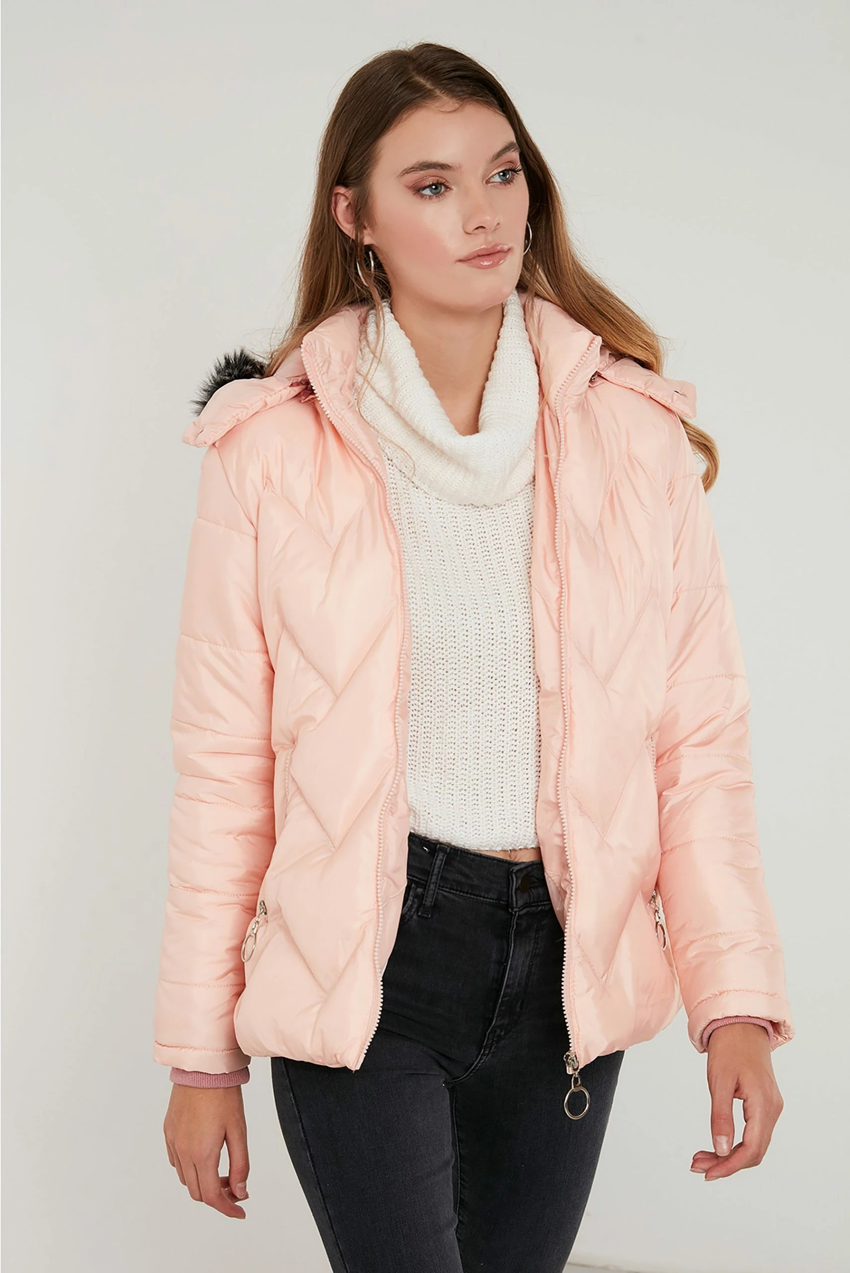 LELA Regular Fit - Winterjas - Powder Pink 5 LELA Regular Fit - Winterjas - Powder Pink - Afbeelding 3