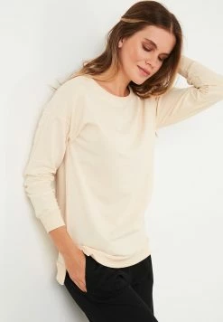 LELA Regular Fit - Sweater - Stone Colored -LELA Winkel 113e4230460c4a838f83060afbcbf62d