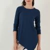 LELA Regular Fit - Blouse - Indigo -LELA Winkel 14480b00e52e41f29f1af9c3ec395504
