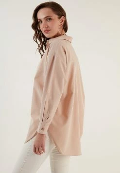 LELA Overhemdblouse - Stone -LELA Winkel 152e822b53a34312bf8329162c982b88