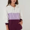 LELA Hoodie - Ecru Lilac Purple