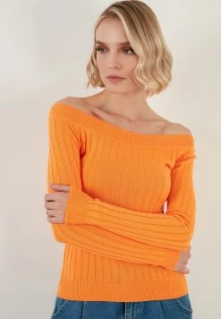 LELA Regular Fit - Trui - Orange -LELA Winkel 16e43357140843c6ac75b7c9d075a06b