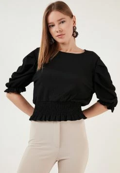 LELA Blouse - Black -LELA Winkel 1783273fddba49008328a3b157a89931
