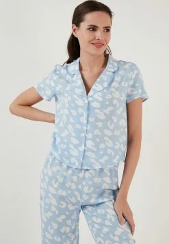 LELA Regular Fit Set - Pyjamabroek - Blue -LELA Winkel 17848200a1814549a9214ae991aedc68