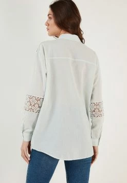 LELA Regular Fit - Overhemdblouse - Mint 10 LELA Regular Fit - Overhemdblouse - Mint -LELA Winkel 1b0187f62f3a4f46b5d86bc09940fc75