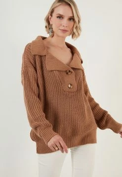 LELA Trui - Camel -LELA Winkel 1b38f23383f94df0b72cdef8b768411d