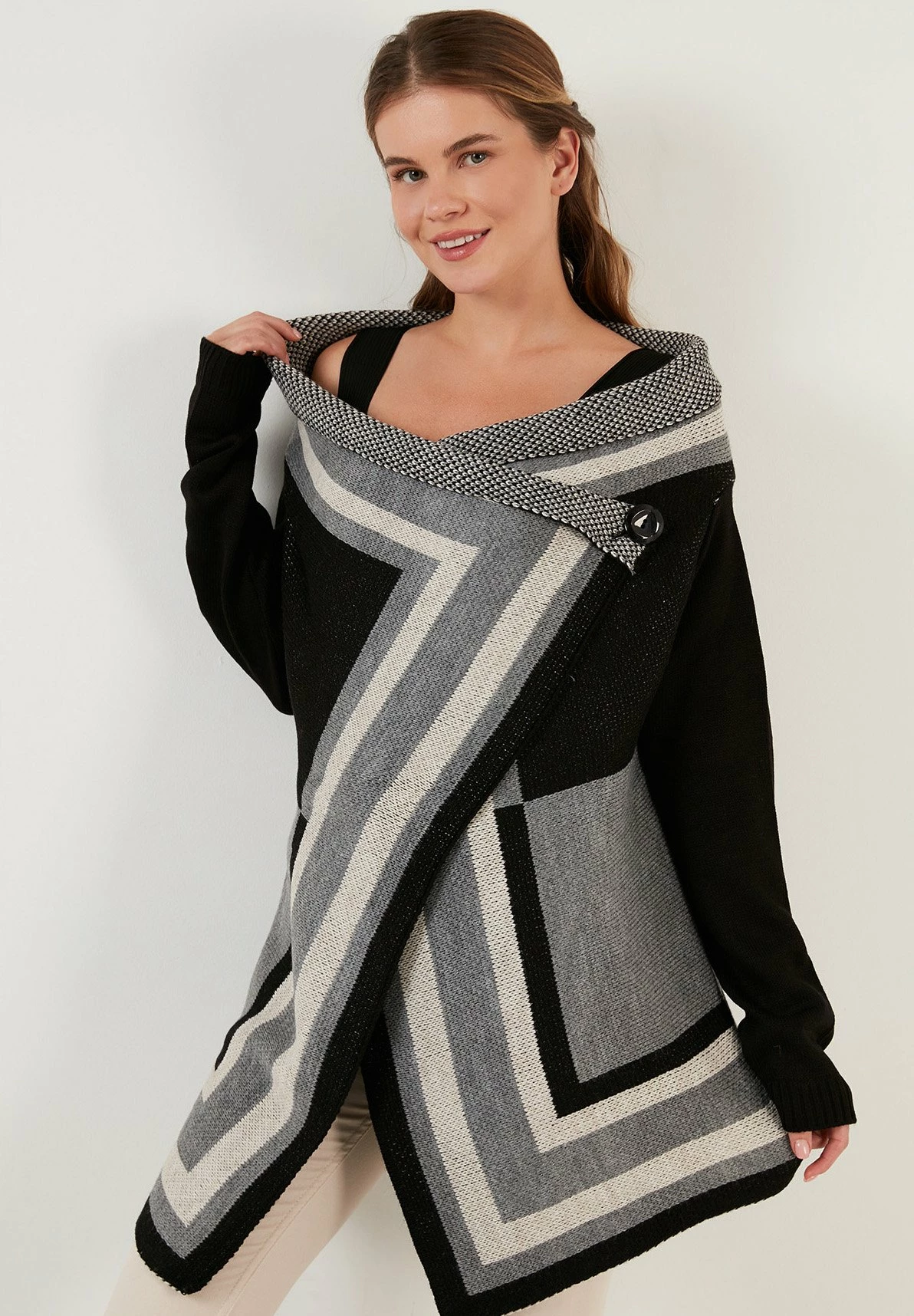 LELA Regular Fit - Vest - Black/Grey/Mink 7 LELA Regular Fit - Vest - Black/Grey/Mink - Afbeelding 5