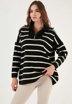 LELA Trui - Black/Light Stone -LELA Winkel 1b786aaff94f431c8efb75499a3dba94