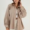 LELA Overhemdblouse - Mink Color
