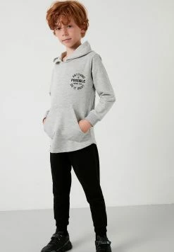 LELA Regular Fit - Trainingspak - Grey Melange Black