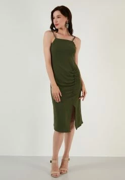 LELA Jurk - Light Khaki 9 LELA Jurk - Light Khaki -LELA Winkel 1ca9d8c184444aad9ef8f074090422c5