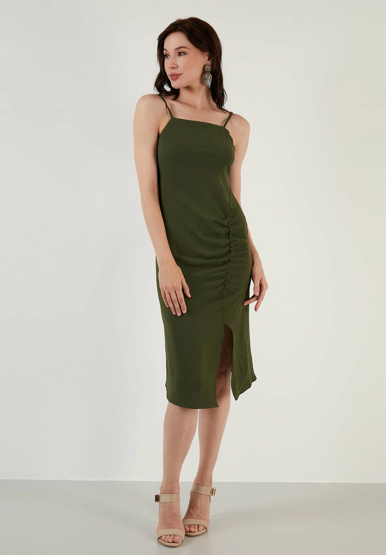 LELA Jurk - Light Khaki 4 LELA Jurk - Light Khaki - Afbeelding 2