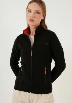 LELA High Collar Zipper- Fleecejas - Black -LELA Winkel 1f5ec6fc13314d78b6a179b5a8711cbe