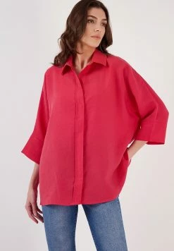 LELA Overhemd - Dark Fuchsia -LELA Winkel 24037b6d4b964d20b00f1a4f8484263d