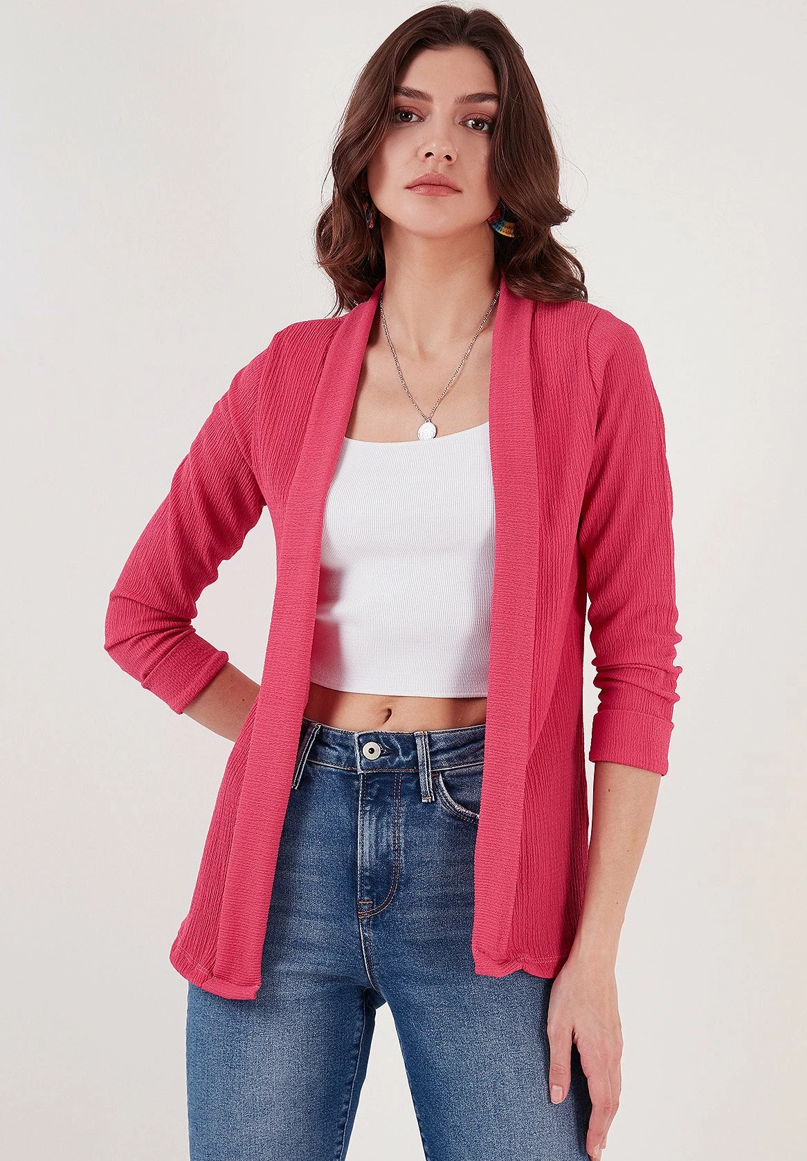 LELA Regular Fit - Vest - Fuchsia 3 LELA Regular Fit - Vest - Fuchsia