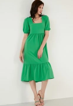 LELA Regular Fit - Jurk - Green -LELA Winkel 25e5e17846584b039f5d8dc689a7a02c
