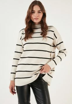 LELA Trui - Cream/Black
