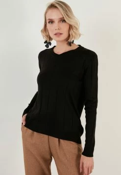 LELA Regular Fit - Trui - Black -LELA Winkel 288bef24739442f69f2f92e5af1284d4