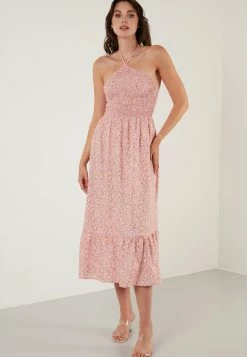 LELA Regular Fit - Jurk - Pink -LELA Winkel 289b6e2740c84fc79e423d0fad6ff119