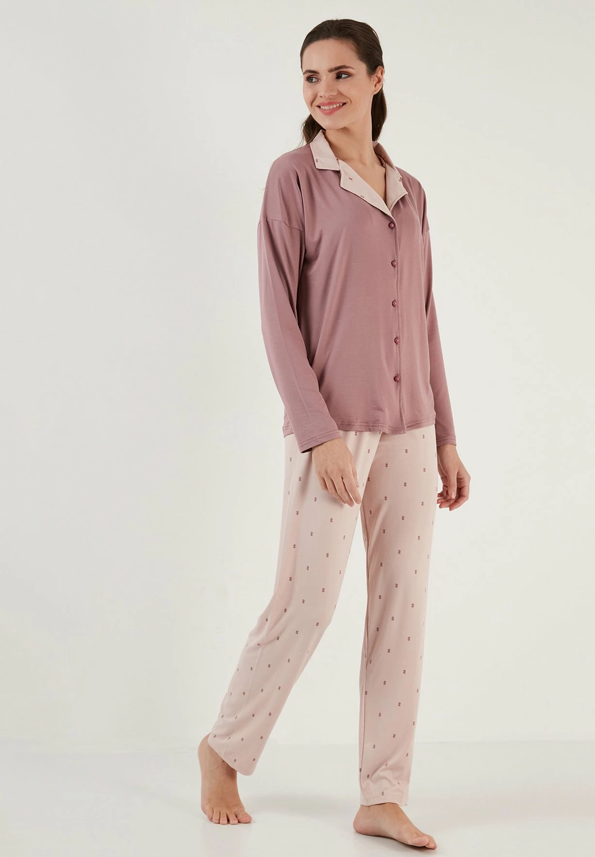 LELA Soft Touch - Pyjama - Powder Pink 4 LELA Soft Touch - Pyjama - Powder Pink - Afbeelding 2