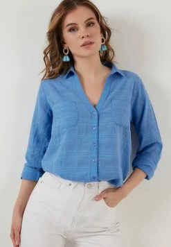 LELA Overhemdblouse - Dark Blue 10 LELA Overhemdblouse - Dark Blue -LELA Winkel 2ac9618270da40adbdd86a82127c8195