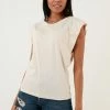 LELA Crew Neck - T-Shirt Basic - Stone -LELA Winkel 2bf2ca604cb34472aa738d799df3f803