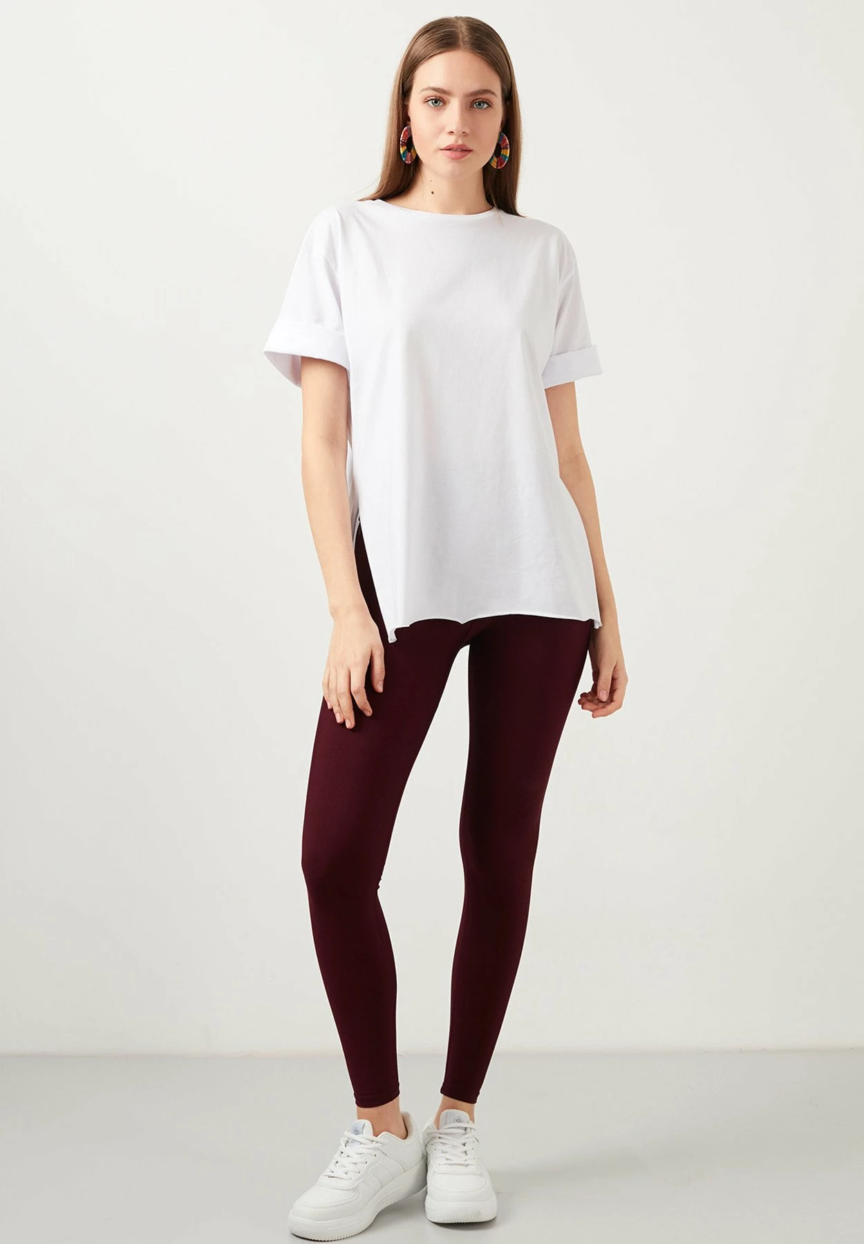 LELA Slim Fit - T-Shirt Basic - White 4 LELA Slim Fit - T-Shirt Basic - White - Afbeelding 2